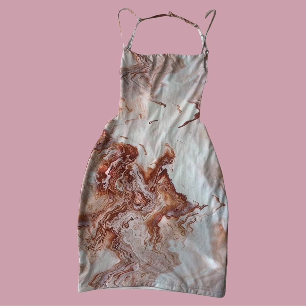 Bodycon Mini Dress with Open Back